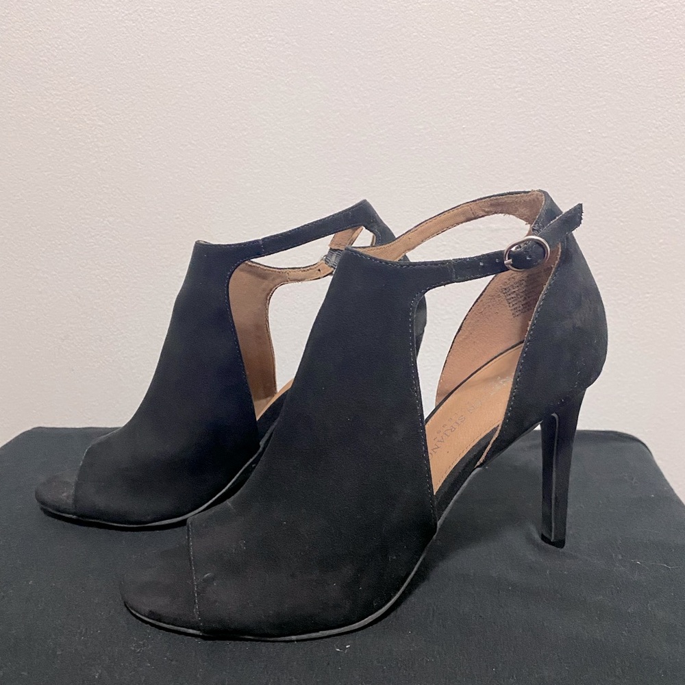 Christian Siriano Suede Black Heels